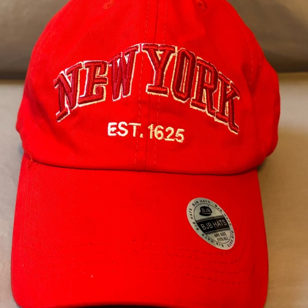Red New York Hat